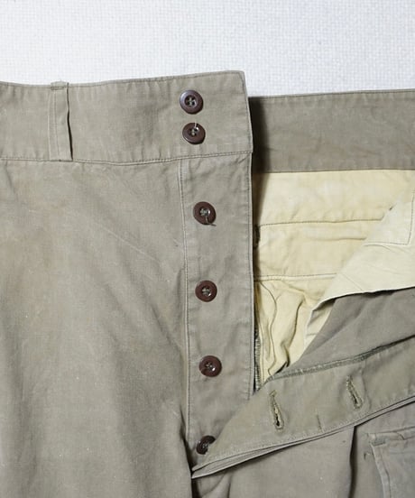 1950s French army M-47 cargo pants “Hopsack”