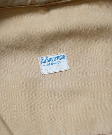 1950s French cotton zip up hunting jacket