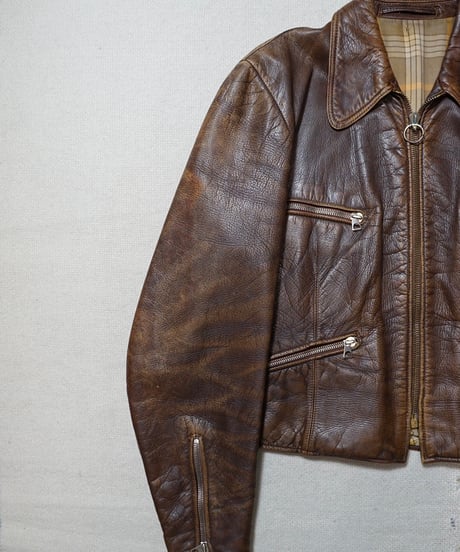 1940s German motorcycle leather jacket