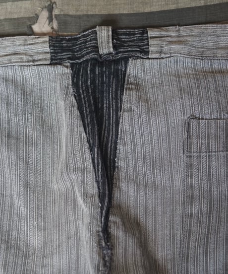 1950~60s French cotton stripe work pants
