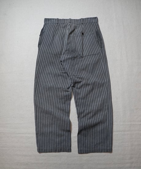 1940~50s French cotton stripe work pants