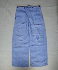 1960s French marine national linen sailor pants