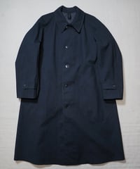 1950s French black rubberized raincoat