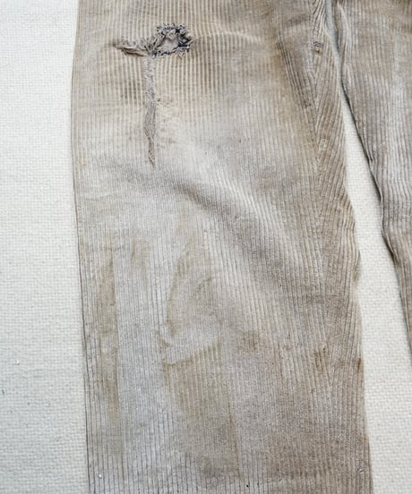 1940s French corduroy farmers work pants