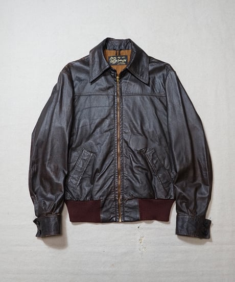 1960s Chinese sports leather jacket