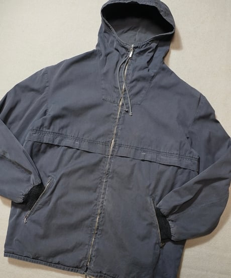 1950s German gray cotton hooded ski jacket