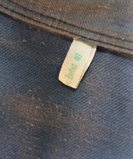 1960s East German blue gray cotton twill work jacket