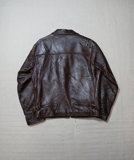 1950~60s French leather sports jacket