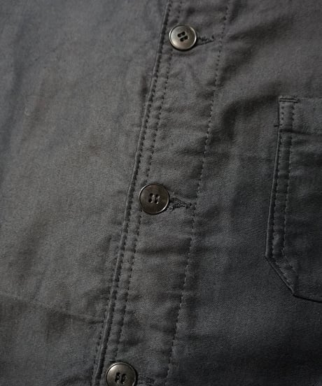 1960s French black moleskin work jacket