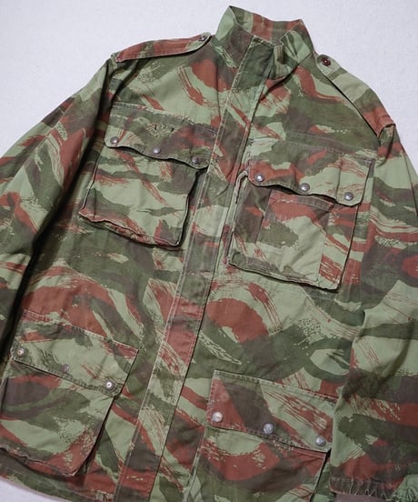 1950~60s French military TAP47/56 lizard camo paratroopers jacket “hop sack”
