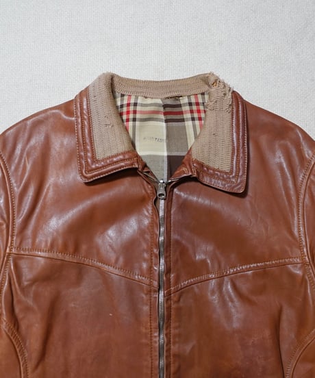 1960s German leather sports jacket