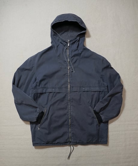 1950s German gray cotton hooded ski jacket