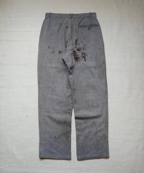 1950s French wool×silk farmers work slacks