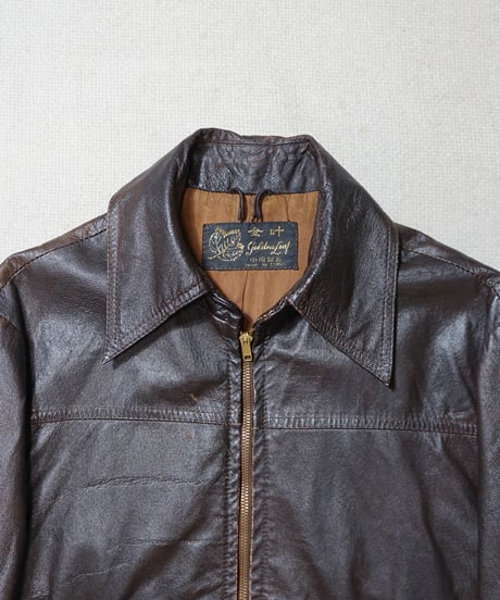 1960s Chinese sports leather jacket