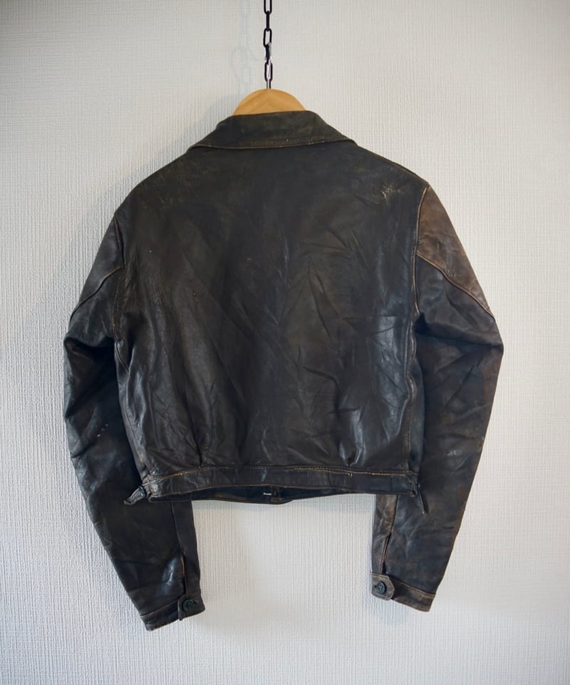 30s40s ヴィンテージ ハルトマン　レザージャケット 1940s German leather jacket type Hartmann | loz