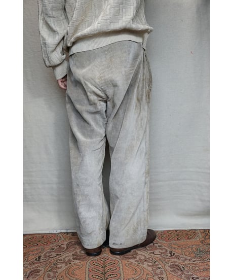 1940s French corduroy farmers work pants