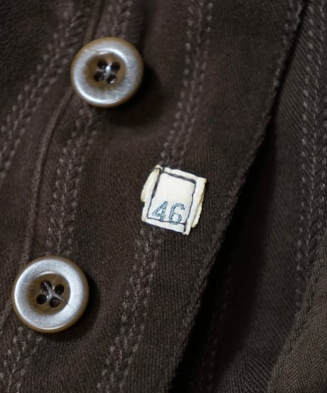 1960~70s Italian brown peach skin stripe pants