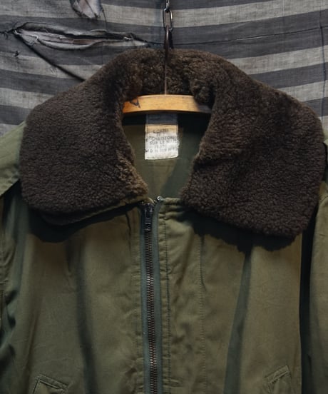 1970s French air forces flight jacket with boa