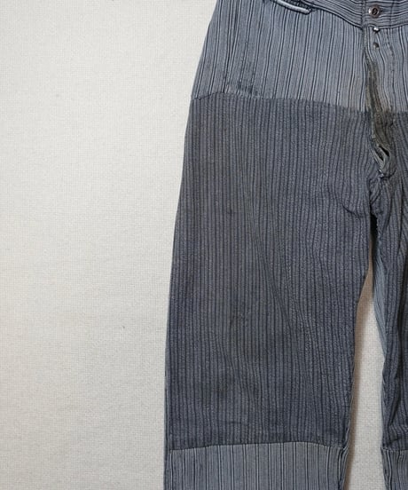 1950s French cotton piquet work pants