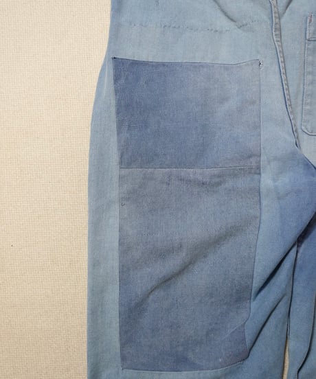 1960s French cotton twill boro work pants