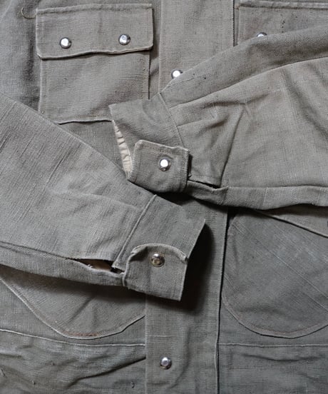 1980s Czechoslovakia cotton canvas military style jacket