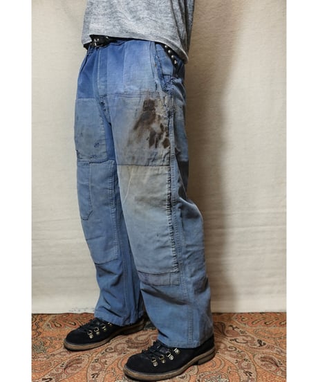 1950s French cotton twill work pants
