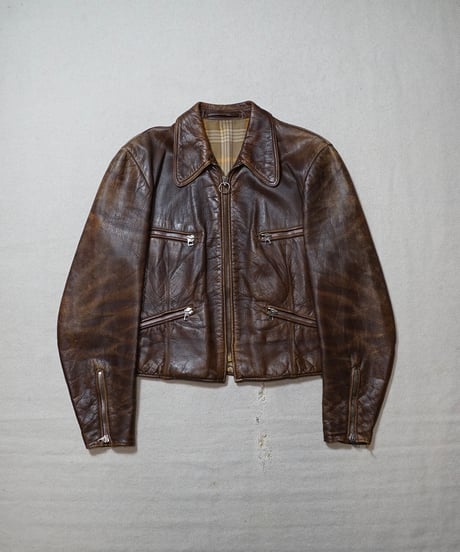 1940s German motorcycle leather jacket