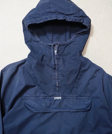 1980s Finnish dark navy cotton anorak “R-coercion”