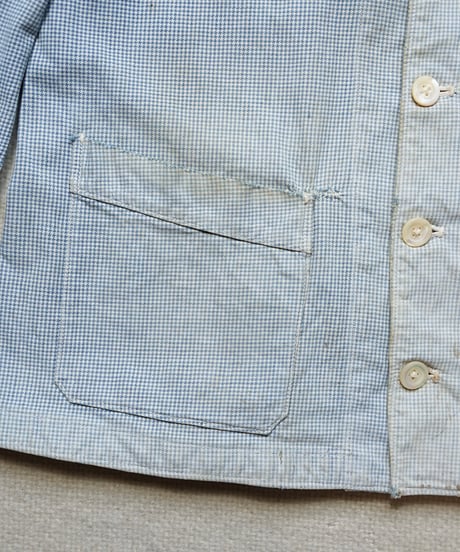 ~1930s French double breasted cook jacket
