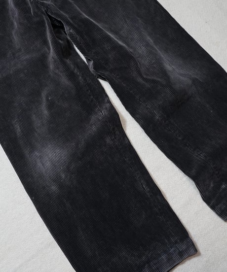 1950s French black corduroy work pants