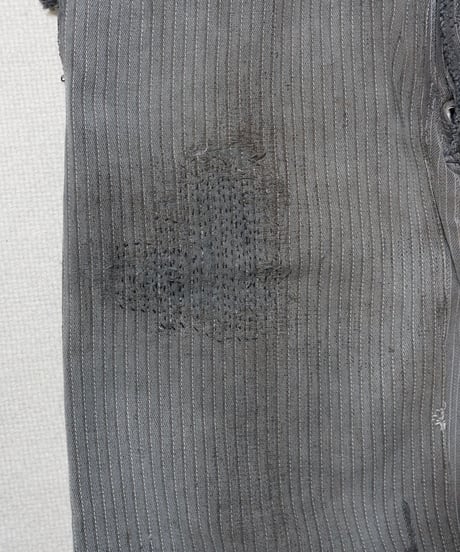 1940s French cotton stripe work pants