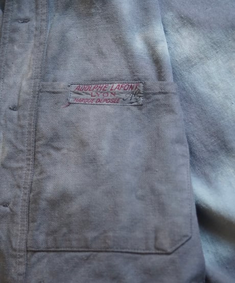 1940s French cotton twill work jacket “Adolphe Lafont”