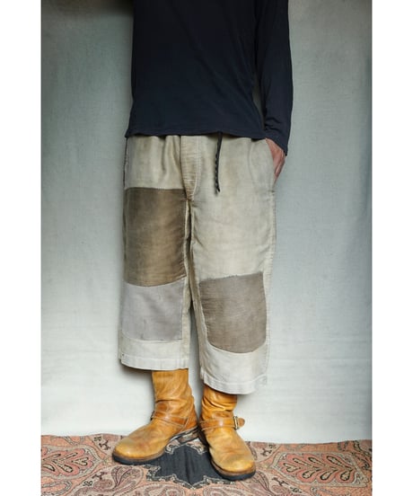 1940s French brown moleskin work pants