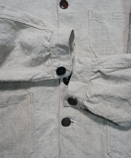 French work-style jacket made of antique linen