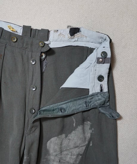 1940~50s German heavy rayon slacks