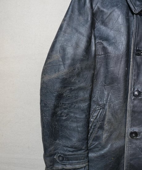 1960s French leather Corbusier jacket