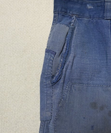 1950s French cotton twill work pants