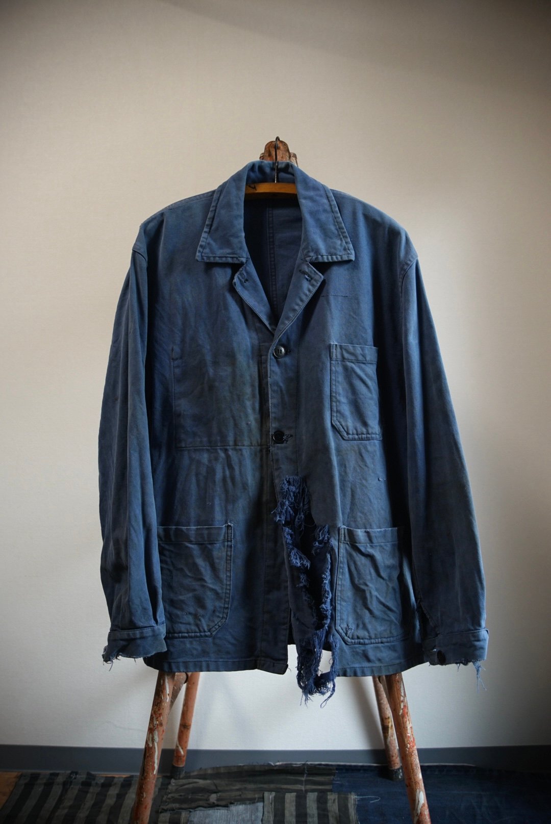 ジャケット・アウター 60s French work cotton work jacket 全国通販】DEAD STOCK 60s FRENCH WORK