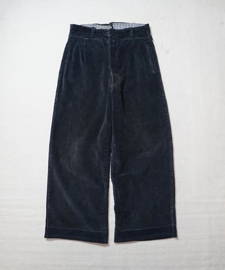 ~1940s French black corduroy work pants