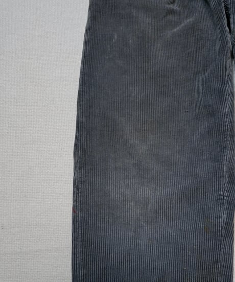 1950s German black corduroy work pants “2tuck”