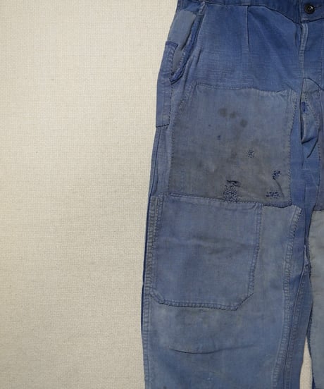 1950s French cotton twill work pants