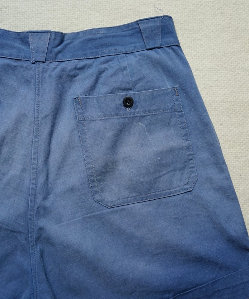 50's ユーロヴィンテージ　Métis work pants 1950s French work métis shorts | lozu vintage