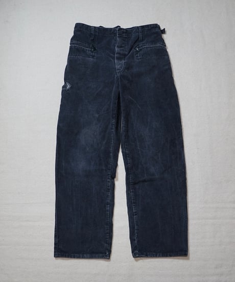 1960~70s German black corduroy logger work pants