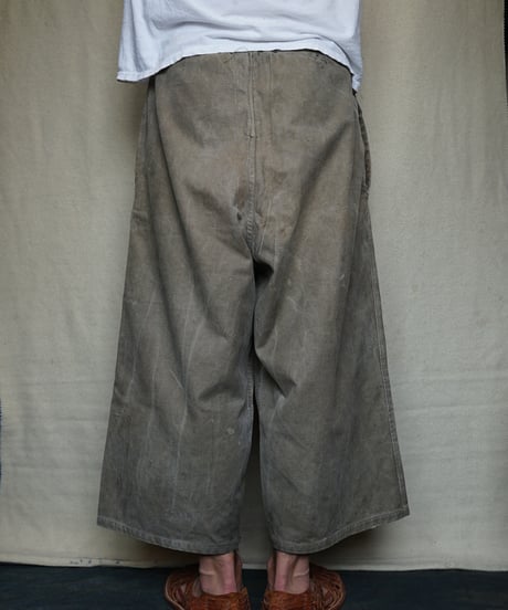 1930~40s French army cotton bourgeron pants
