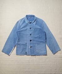 1960s German blue elephantskin work jacket