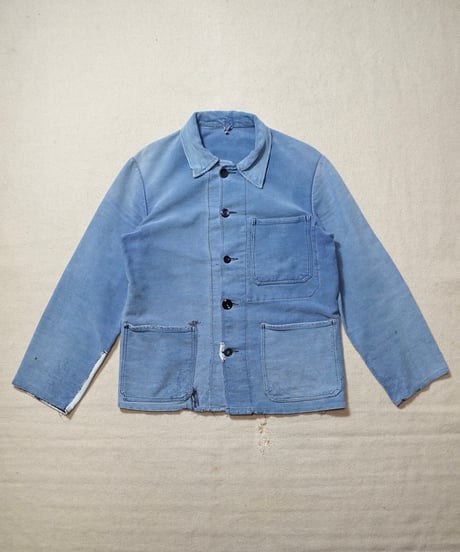 1960s German blue elephantskin work jacket