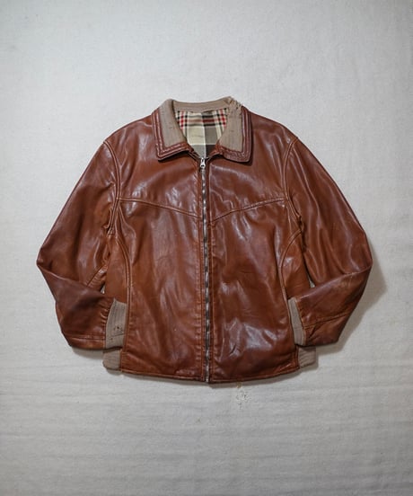 1960s German leather sports jacket