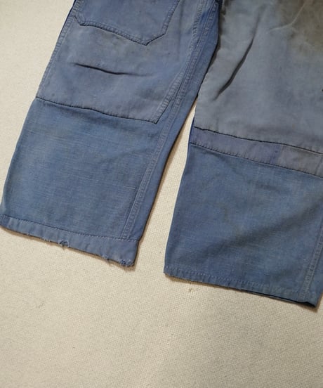 1950s French cotton twill work pants