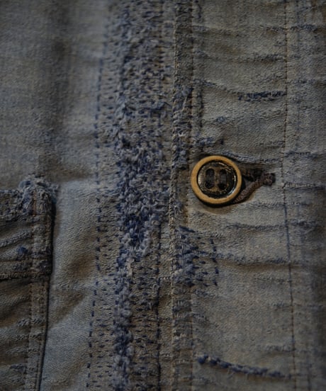 1930s~40s French blue moleskin jacket