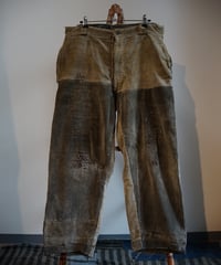 1940s French corduroy trousers “vigor” ‘‘boro‘‘
